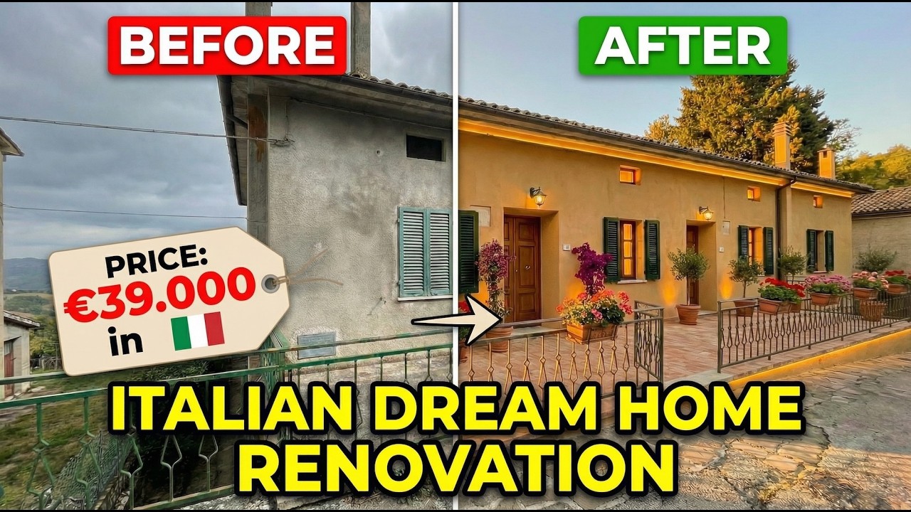 House in italy tuscany | €39.000 #oldhouserenovation #houseinitaly #cheaphouse #timelapserenovation