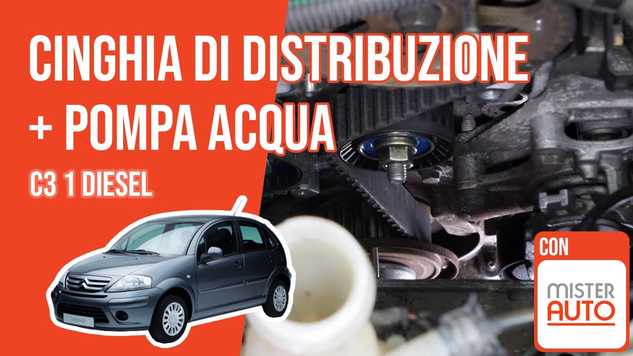 Sostituzione cinghia di distribuzione e pompa acqua C3 1 1.4 HDI 🚗