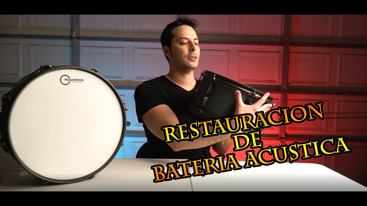 COMO LLEVAR TU BATERIA ACUSTICA AL SIGUIENTE NIVEL CON SOLO $20 DOLARES. DRUM RESTORATION🥁
