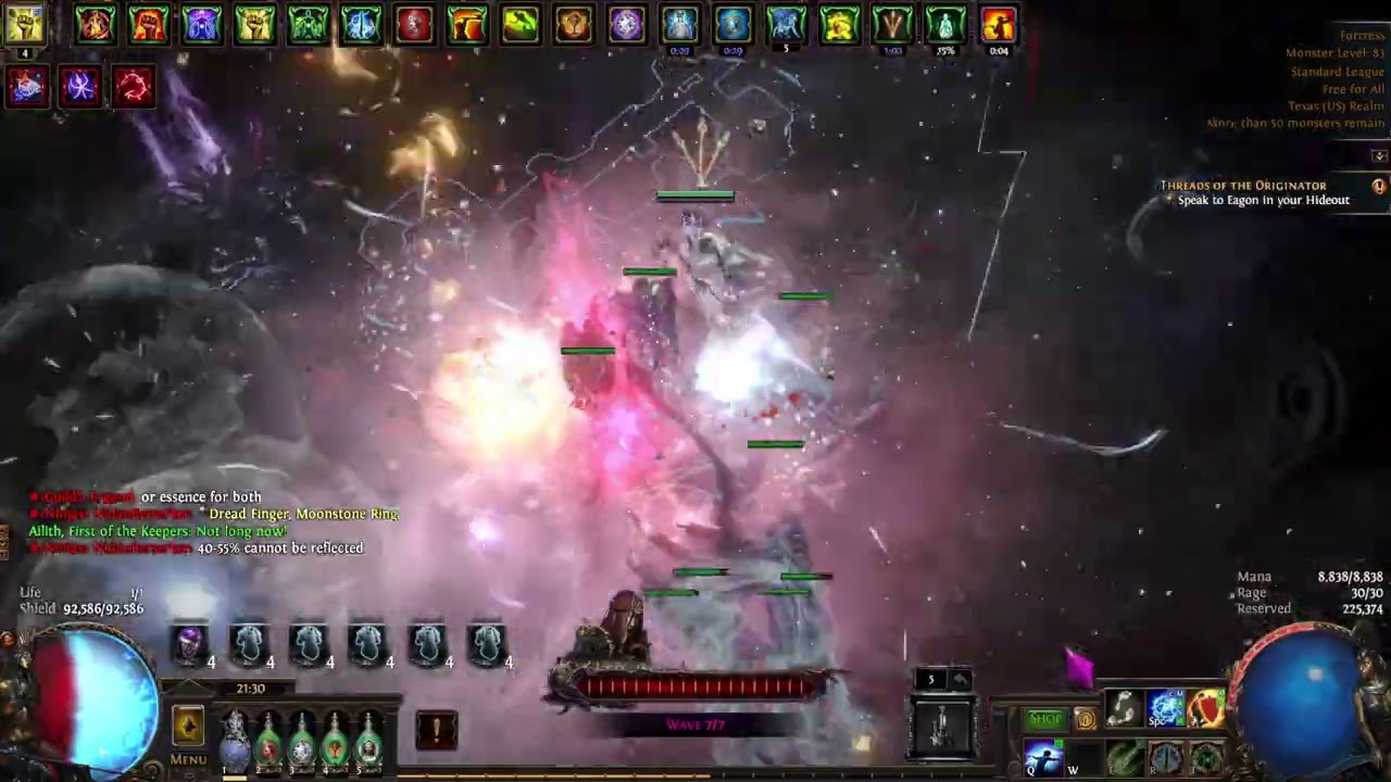 Map Fortress + 100% Delirium + Strongbox With Mana Stacker KBoC POE 3.28 STD