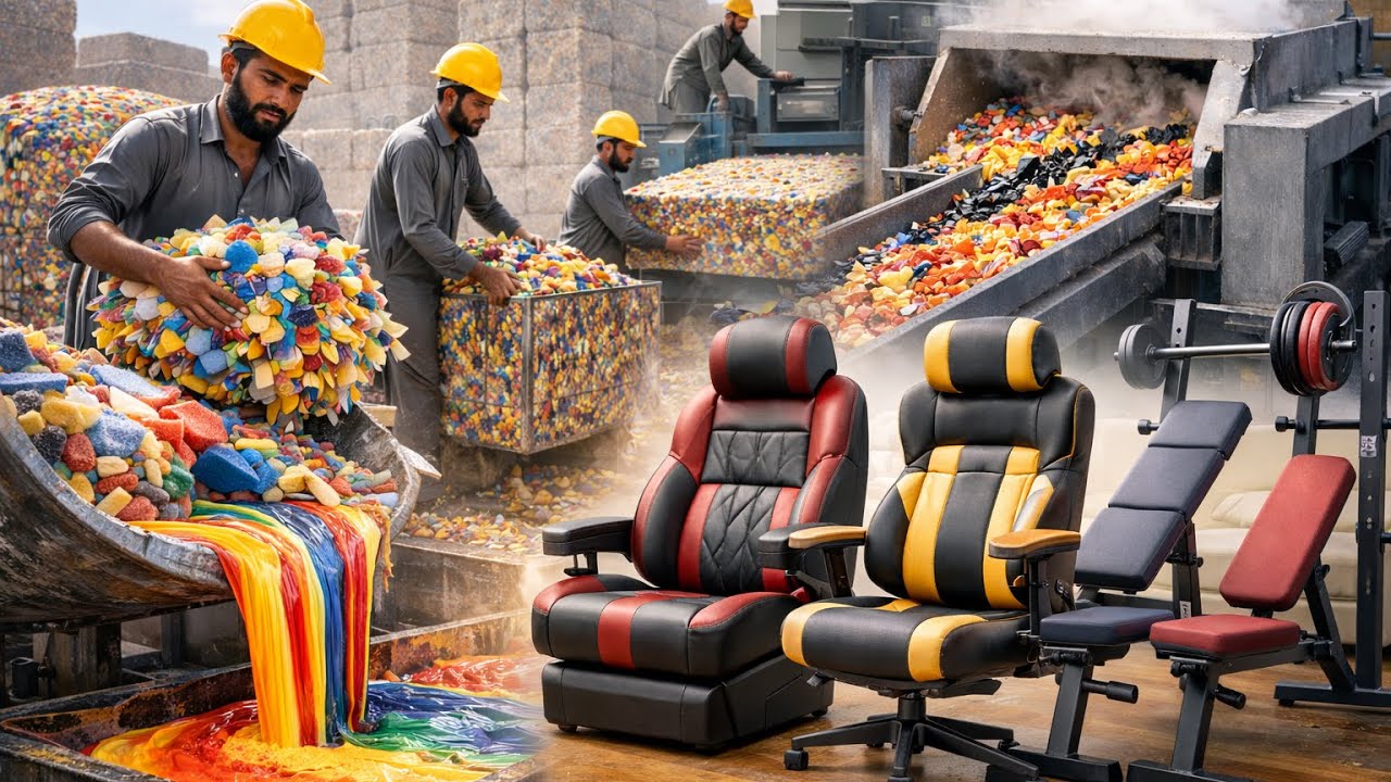 How Premium Gym Seats Are Made From Recycled Waste Foam 