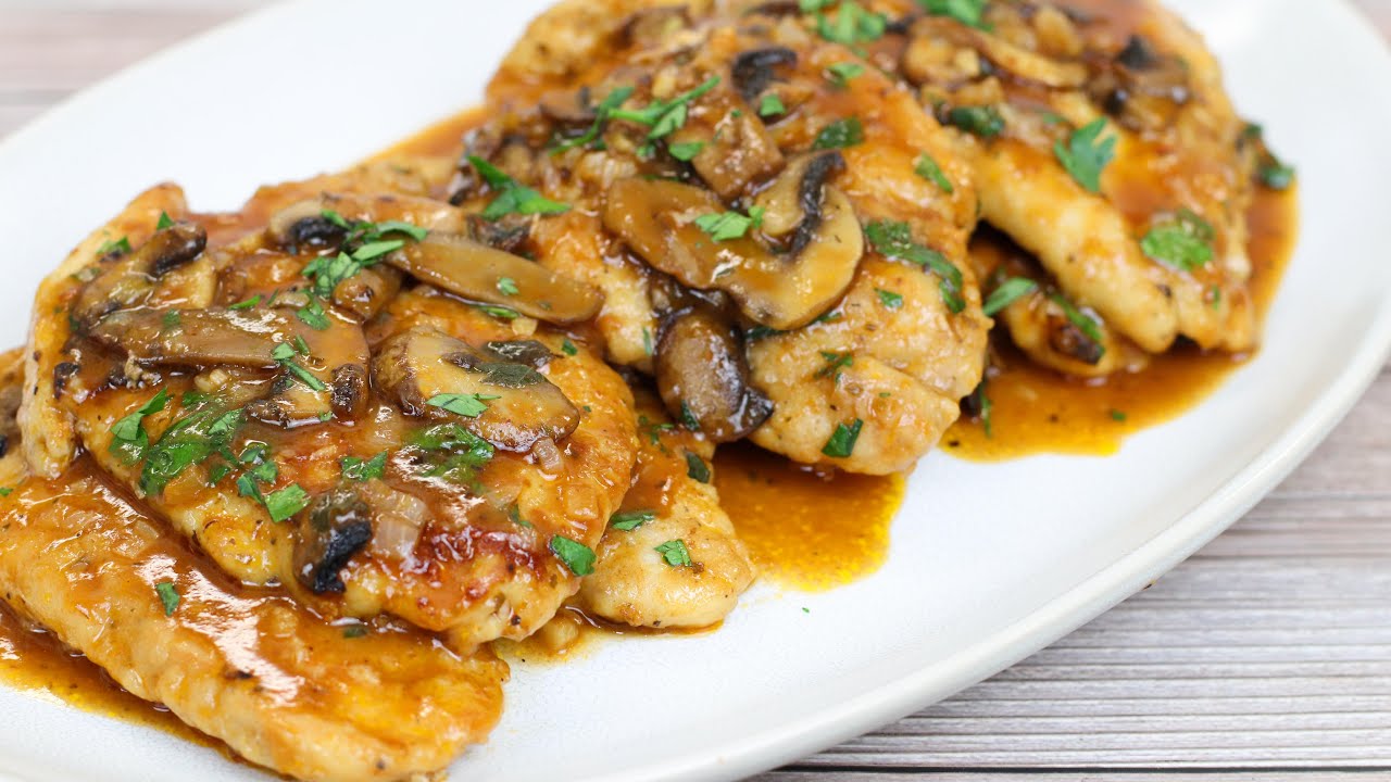 Pollo Marsala Receta | Pollo a La Marsala | Pollo Marsala | Cocina Fina