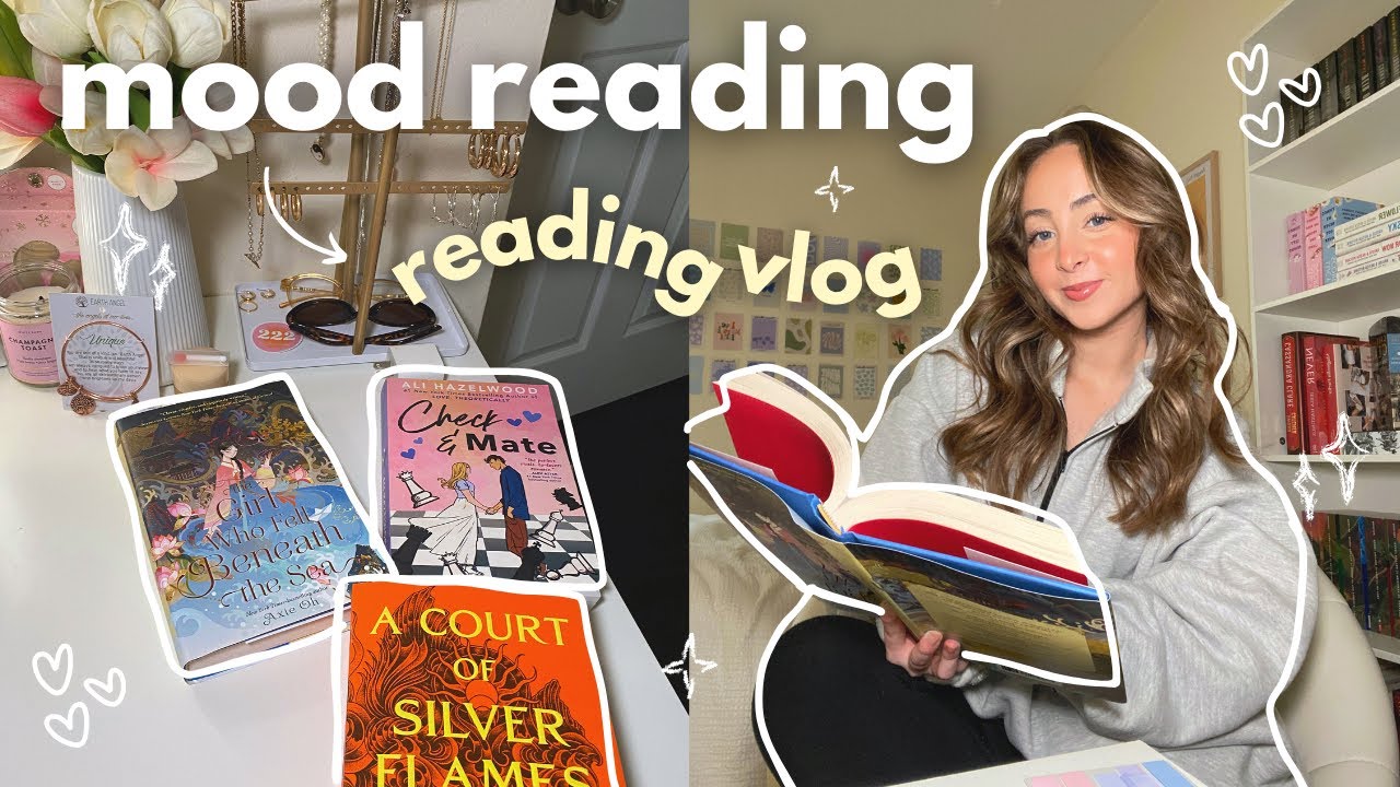 mood read with me getting through my physical tbr | spoiler free reading vlog