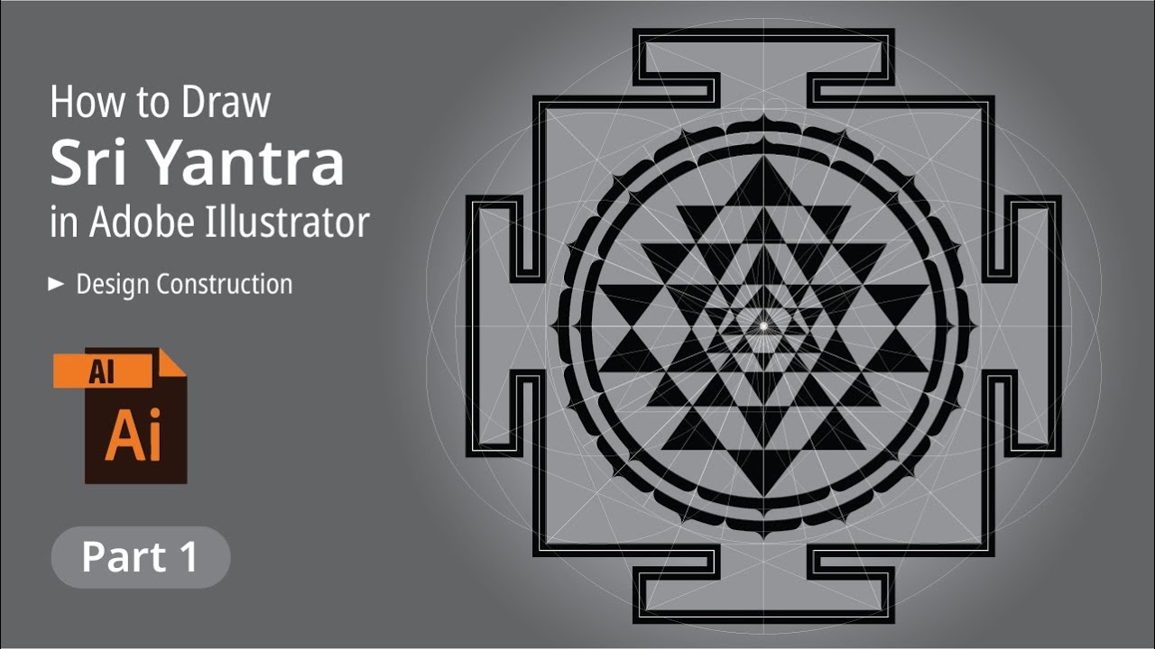 How To Draw Sri Yantra in Adobe Illustrator (Step by Step Guide)