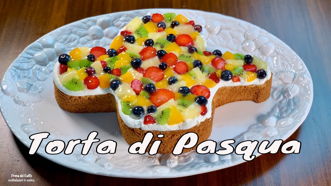 torta di Pasqua TORTA COLOMBA CON PANNA E FRUTTA FRESCA | Prima del Caffè