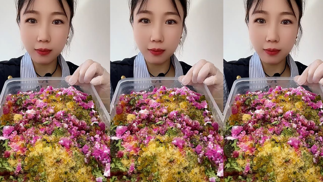 QIAN EATING ICE / MUKBANG ICE / 吃冰😈小达人😈燕子 #mukbang #asmrsounds