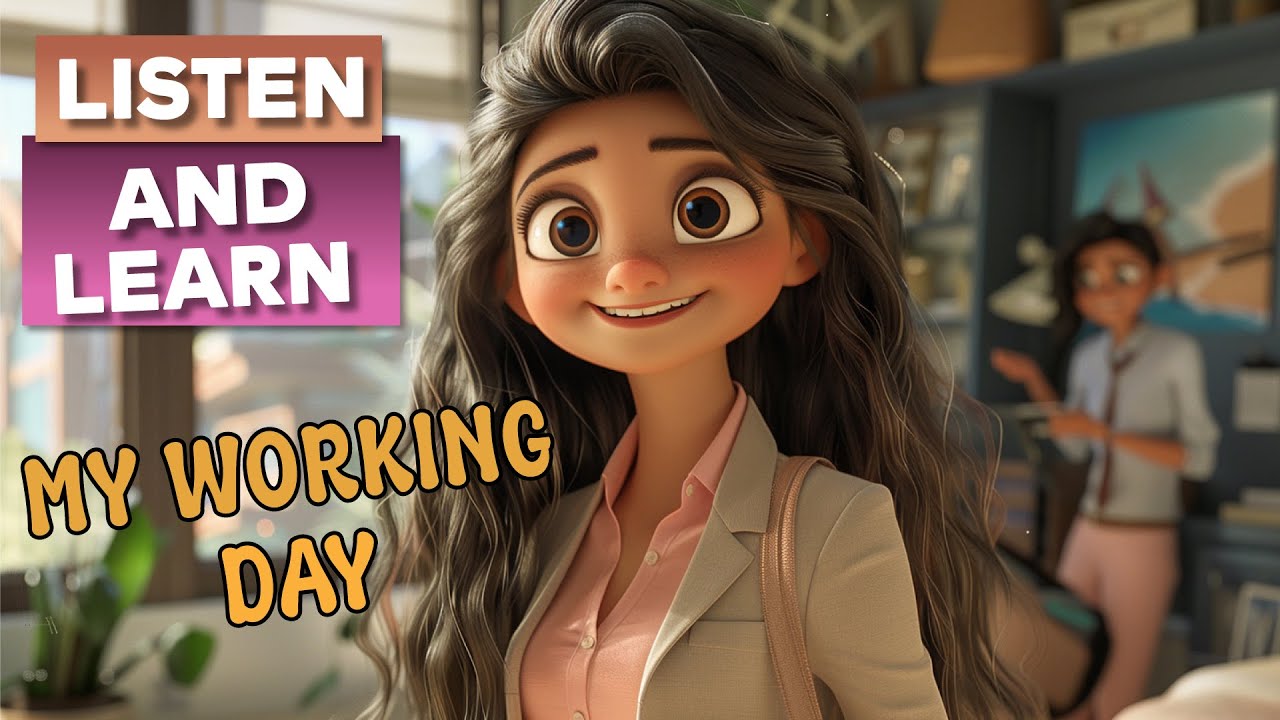 My working day | Learn English with stories | Improve your English | English vocabulary