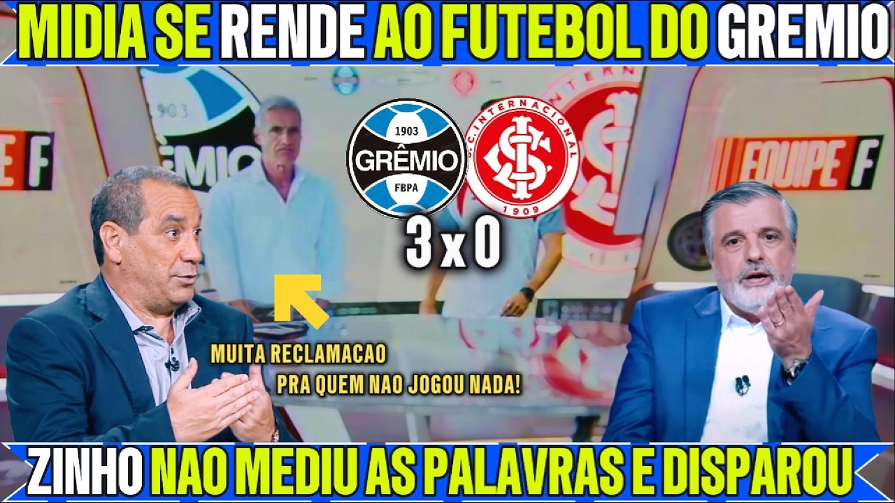🔥 MÍDIA RASGA ELOGIOS APÓS AULA DO GRÊMIO NO GRENAL