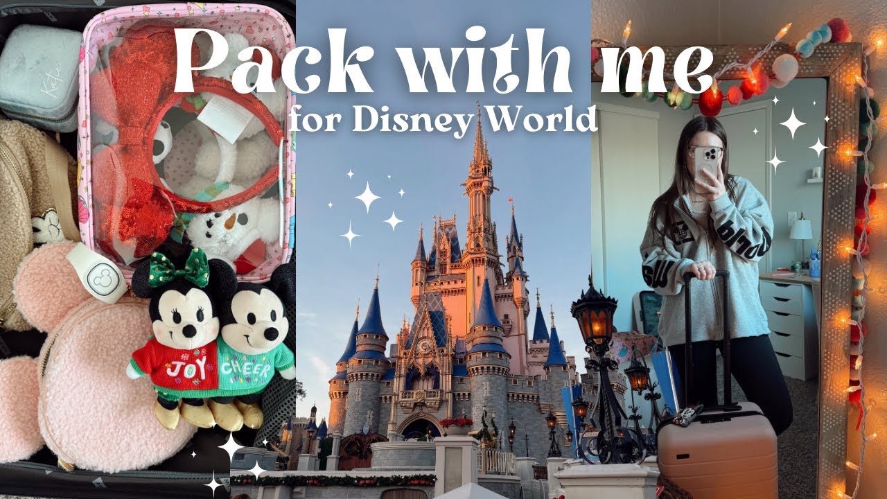 Собираем вещи для видеоблога Disney World ✨🏰 *готовимся* вместе со мной к рождественской поездке ...