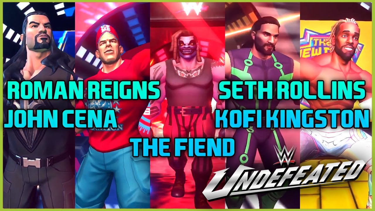 WWE Undefeated - Roman Reigns, John Cena, The Fiend, Seth Rollins, Kofi Kingston Gameplay