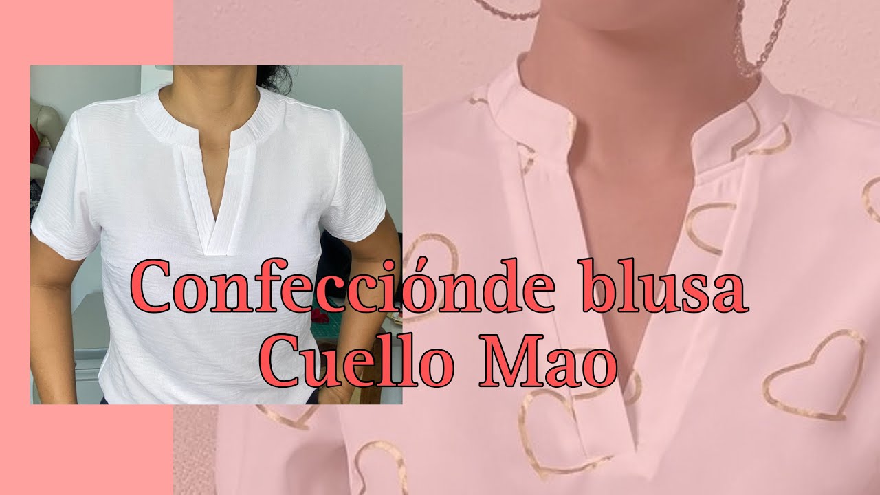 Confección de blusa cuello Mao con Martín gala