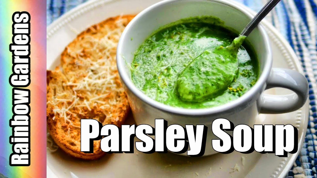 Got Parsley?  Easy Peasy, 5 Main Ingredients,  Delicious Parsley Soup! 4K