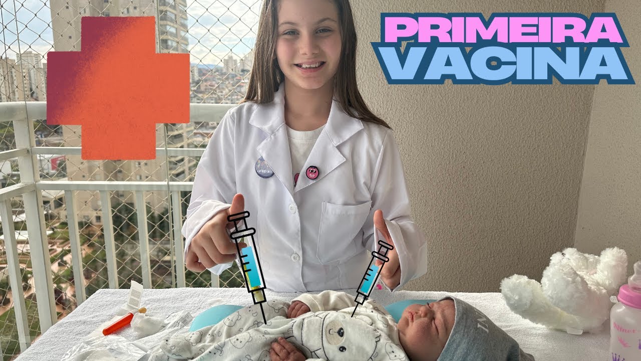 ROTINA de PRIMEIRA VACINA da BEBE REBORN MAVI