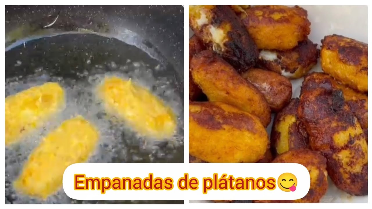 Miren estas deliciosas empanadas de plátano q hice😋😋
