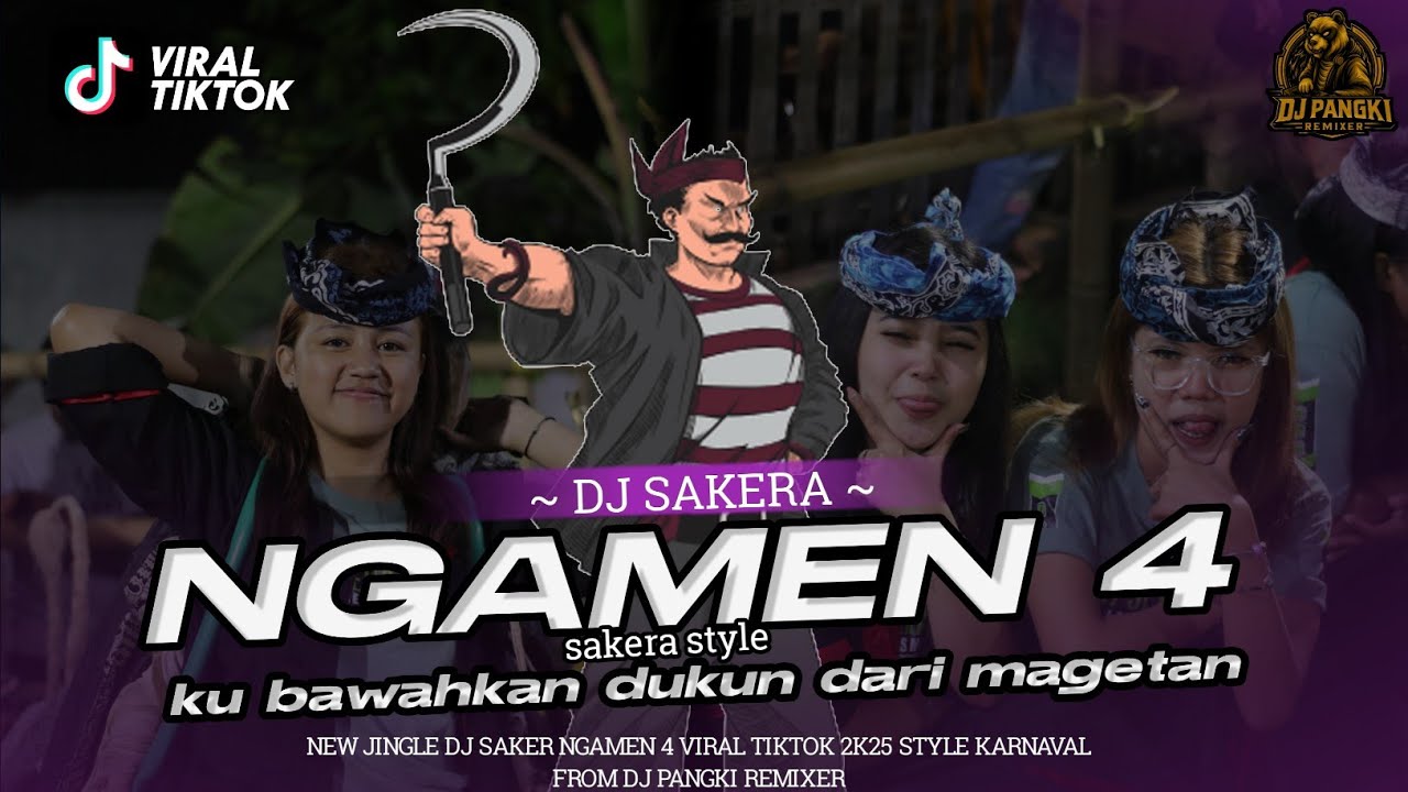 DJ SAKERA NGAMEN 4 DUKUN DARI MAGETAN VIRAL TIKTOK FROM DJ PANGKI REMIXER 