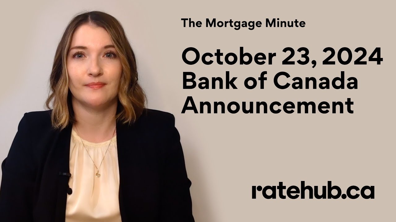 October 2024 Bank of Canada Rate Announcement - A half percentage point rate cut!