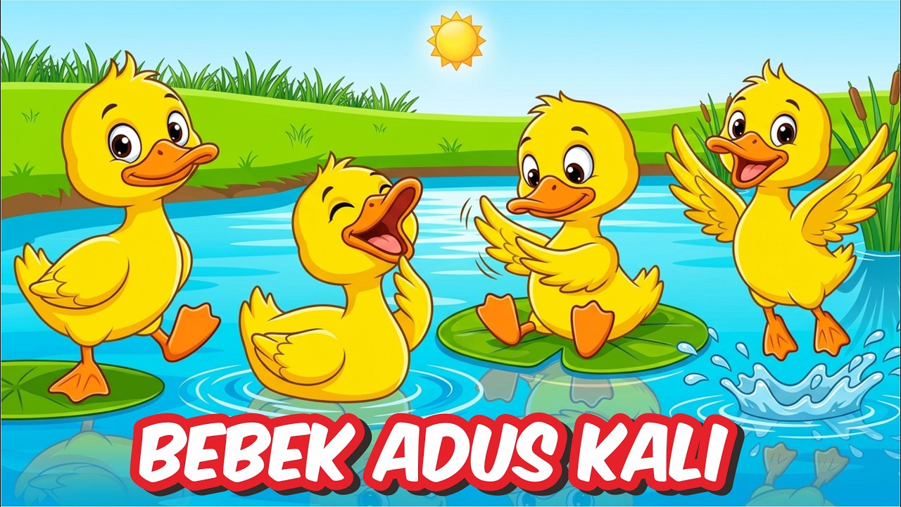 BEBEK BERENANG KWEK KWEK BEBEK KWEK KWEK BEBEKNYA UWEK UWEK BEBEK KWEK KWEK LAGU BEBEK ADUS KALI