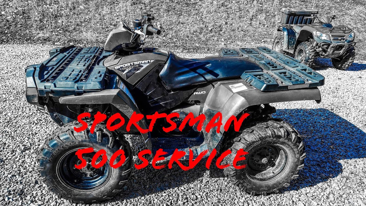 2010 Sportsman 500 ho Oil/Spark plug change!! 