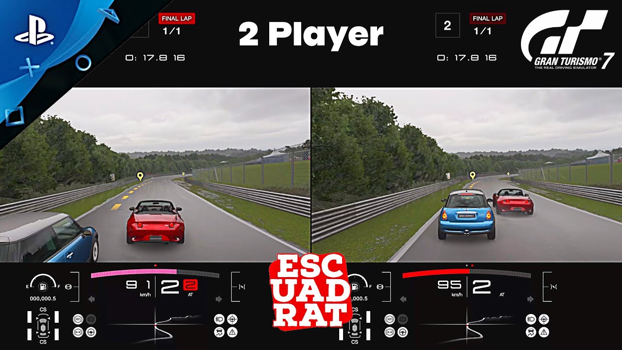 Split Screen Gran Turismo 7 PS4 - How to 2Player GT7 Playstation 4