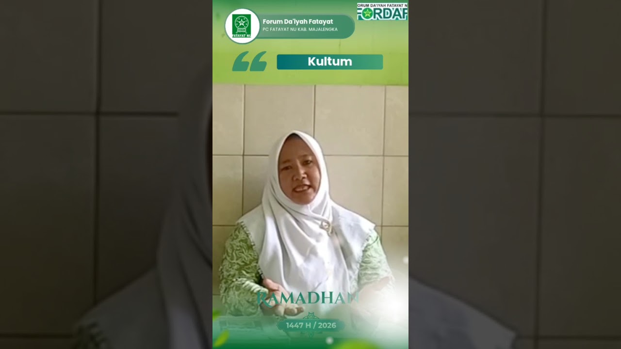 Lima Anjuran Amalan di Bulan Ramadhan #PAC Fatayat Kec. Kasokandel