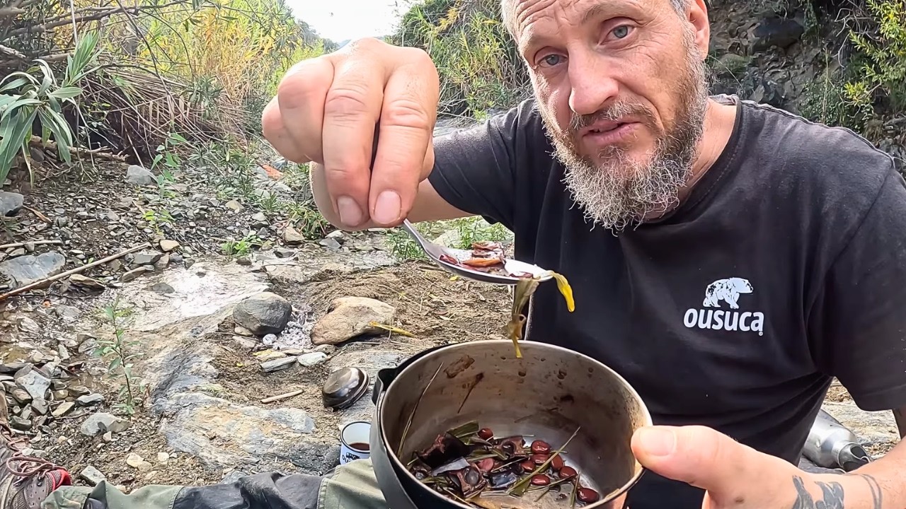 ¿Será comestible mi Potaje de Supervivencia? 7 alimentos salvajes, PROTEINAS y CARBOS al Fuego