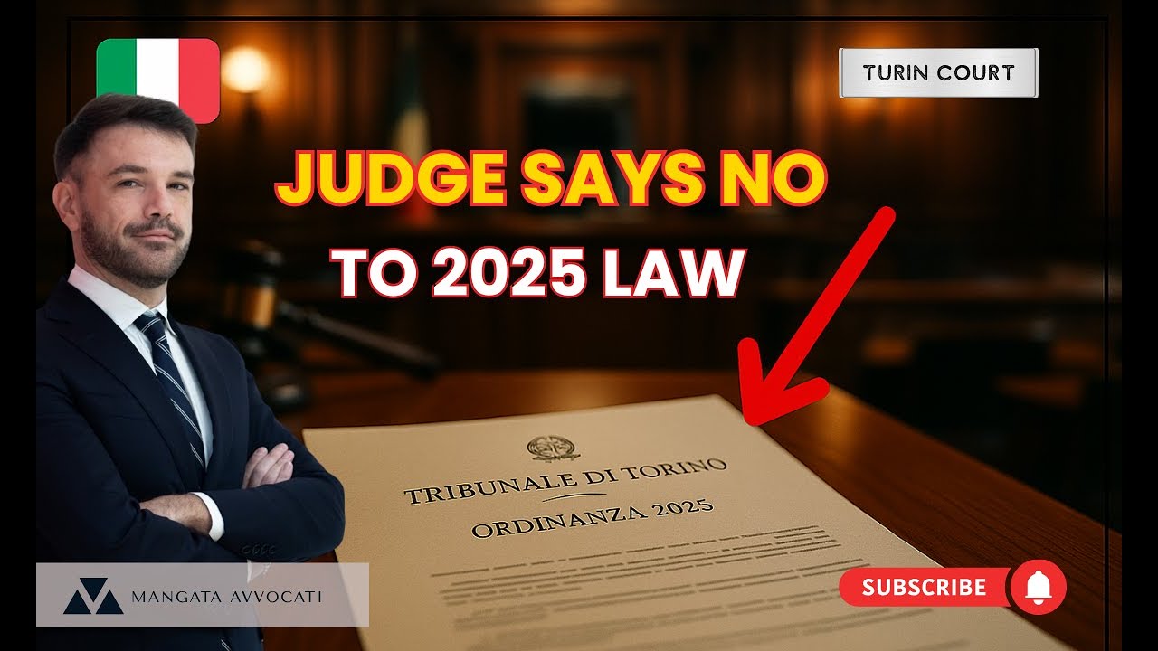 НЕКОНСТИТУЦИОННО? Туринский суд оспаривает итальянскую реформу гражданства 2025 года 🇮🇹