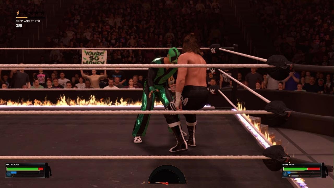 WWE 2K26 Mr. Iguana Vs. Sami Zayn Inferno Match