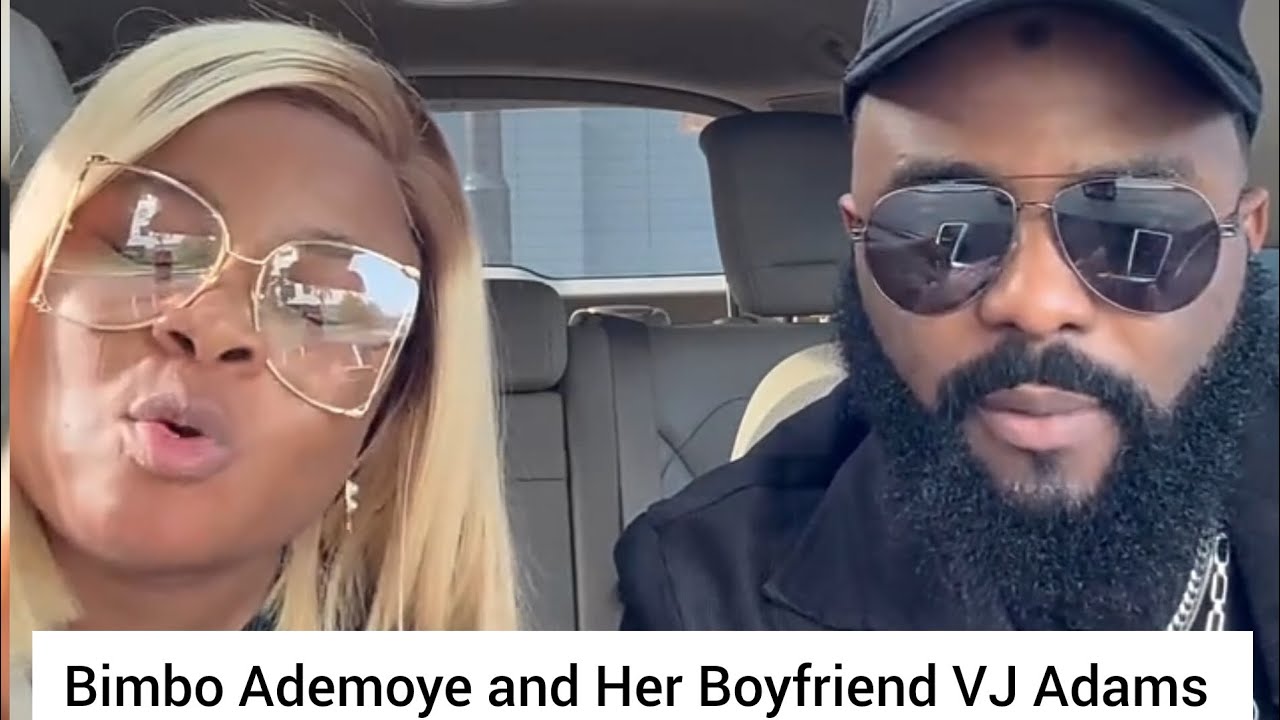 Funny Video of Bimbo Ademoye and Her Boyfriend VJ Adams