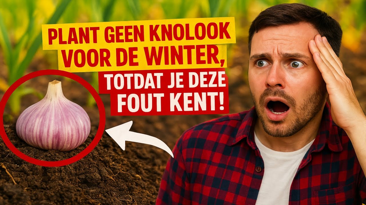 PAS OP! Plant GEEN knoflook voor de winter, totdat je DEZE fout kent! ❌ Anders ben je 90% van je oo