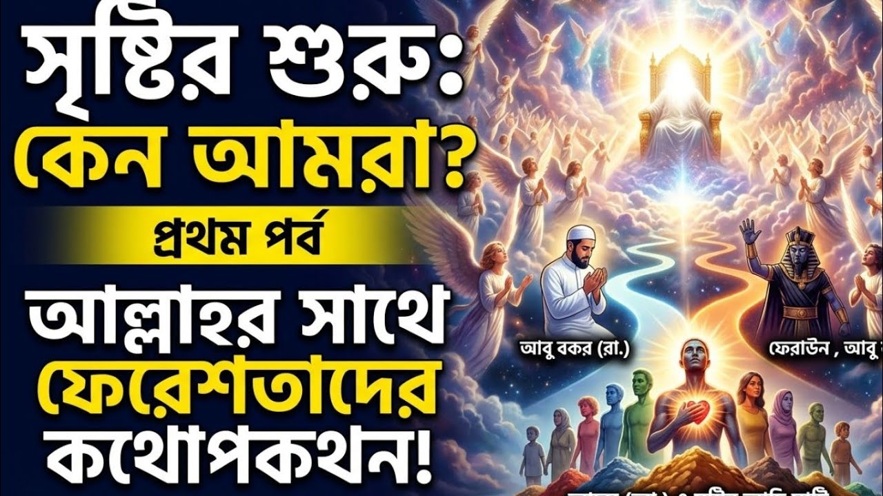 সৃষ্টির শুরু: আরশে আজিমে কী ঘটেছিল? | কেন আল্লাহ মানুষ সৃষ্টির সিদ্ধান্ত নিলেন? - পর্ব ০১