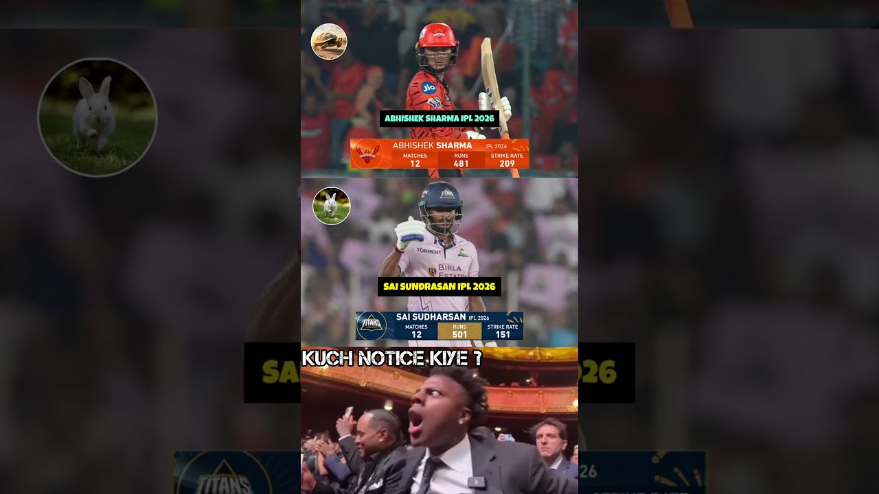 Abhishek Sharma vs Sai Sudharsan 🥵 IPL 2026 Batting Beast Comparison 🔥 #shorts