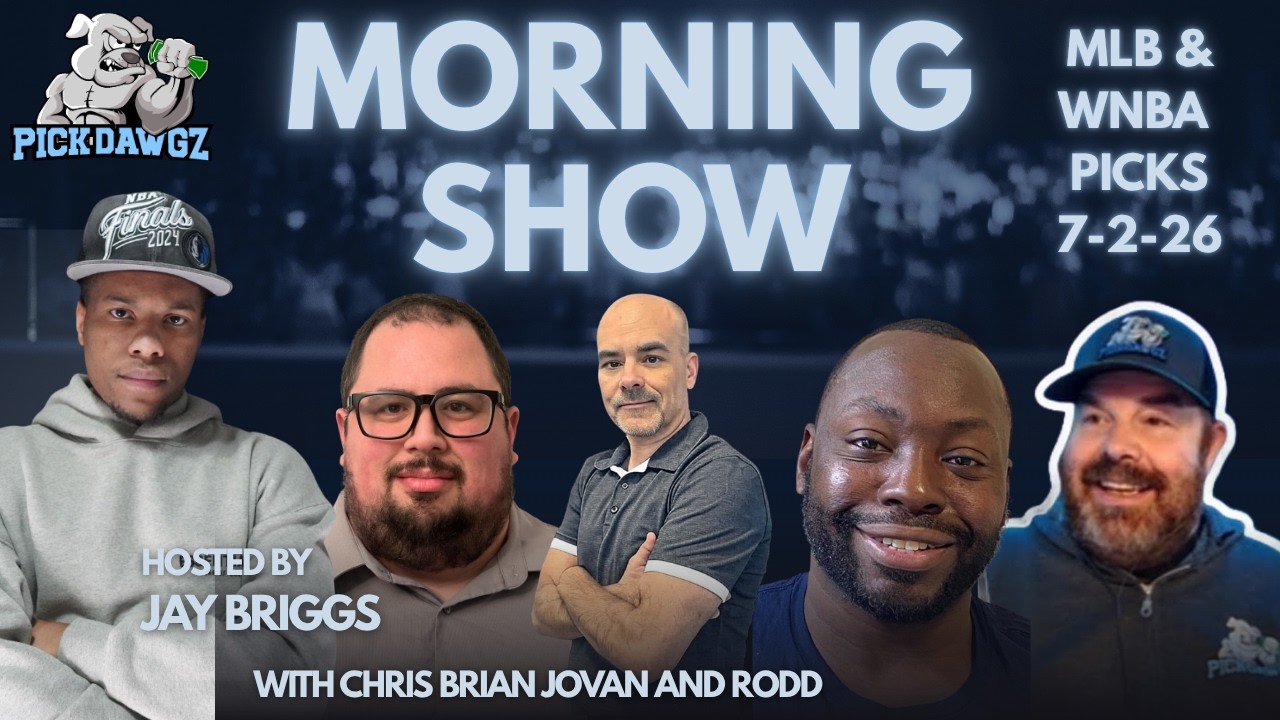 MLB & WNBA Picks 8/2/26 | The PickDawgz Morning Show Hosted By Jay Briggs