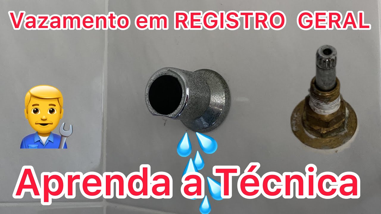 Registro de Gaveta Vazando |  Aprenda essa Técnica Simples de conserto