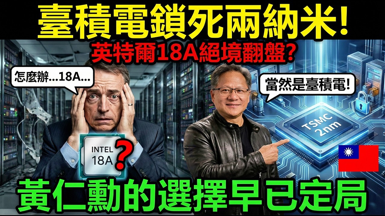 臺積電鎖死兩納米！英特爾18A絕境翻盤？黃仁勳的選擇早已定局