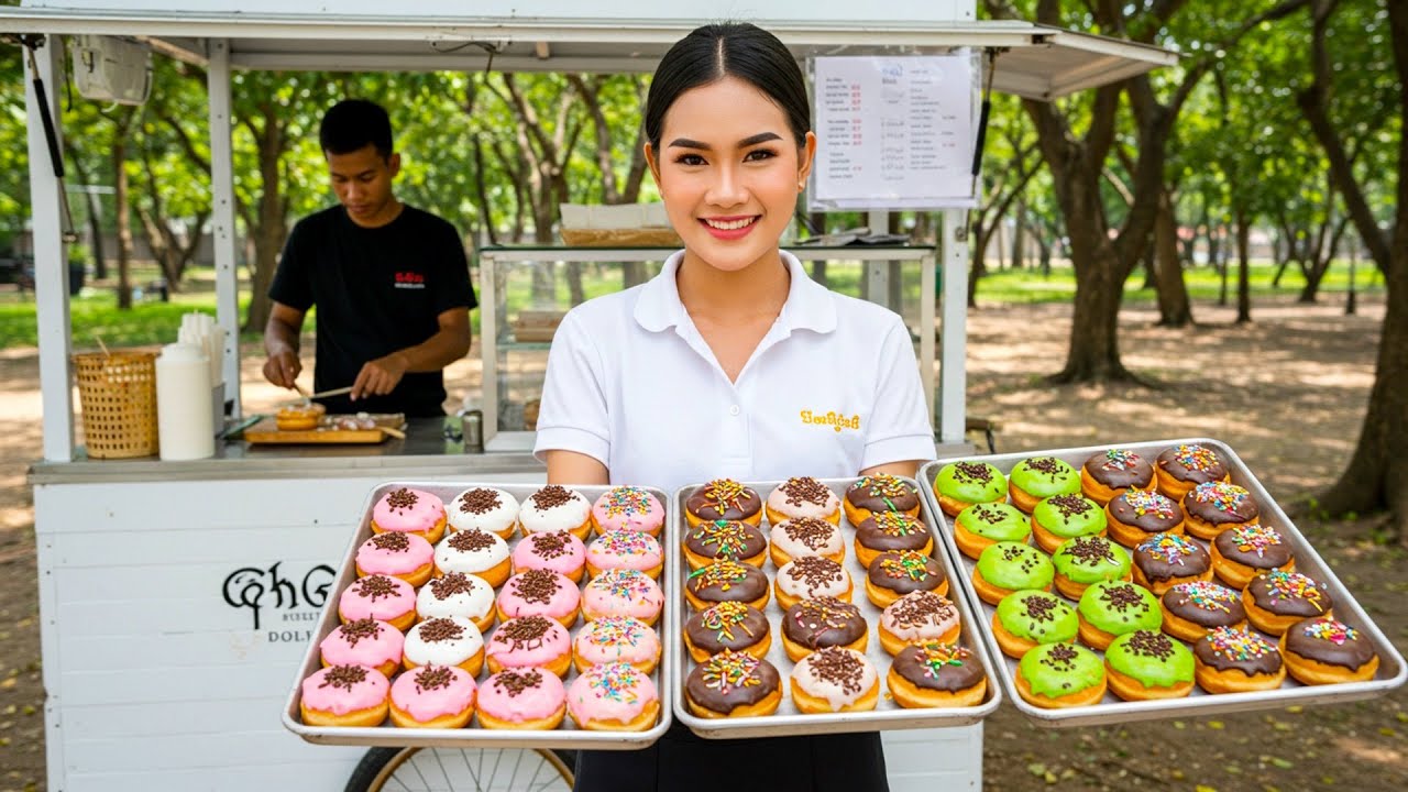 You’ve NEVER Seen Donuts Like These in Cambodia! 🍩🔥