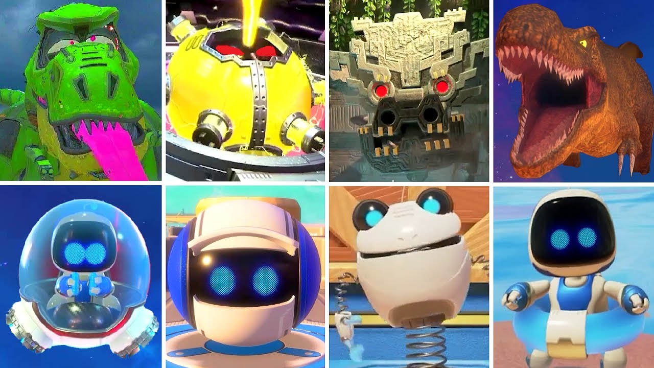 ASTRO's Playroom - All Bosses & ASTRO BOT Transformations