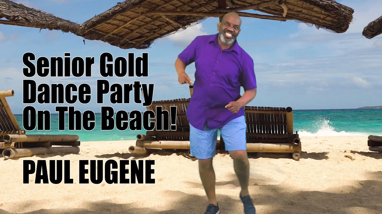 Senior Gold Dance Fitness On The Beach | My Retirement Party | Everyone Let's Dance and Celebrate!