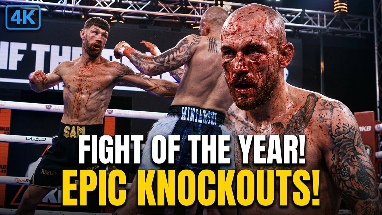Bare Knuckle Boxing Fight of the Year in 4K Slow Motion &ndash; Epic Knockouts! #BareKnuckleBoxing #4K
