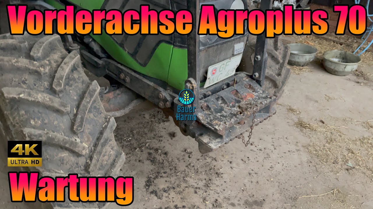 Wartung Agroplus 70 Vorderachse, Reparatur Buchsen der Lenkzylinder ohne Ausbau der Achse Deutz