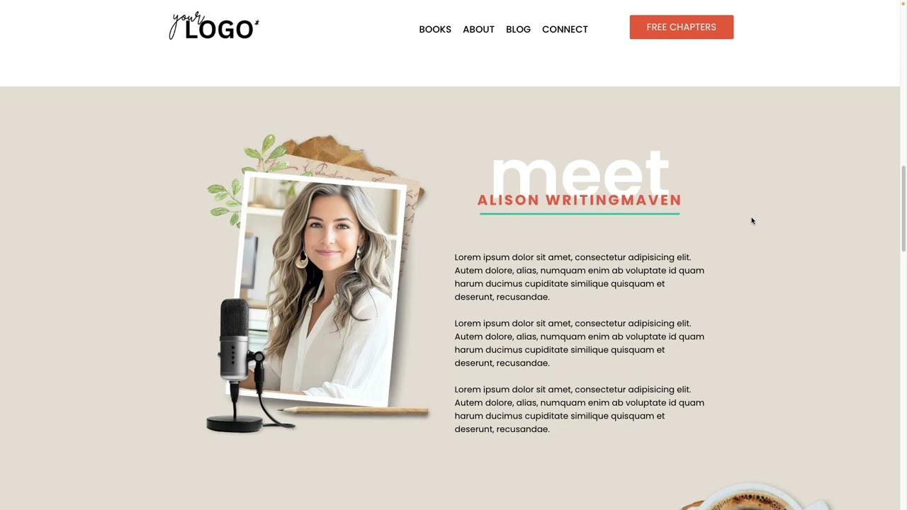 🔥 One-Page Author Website Template Reveal! 🔥