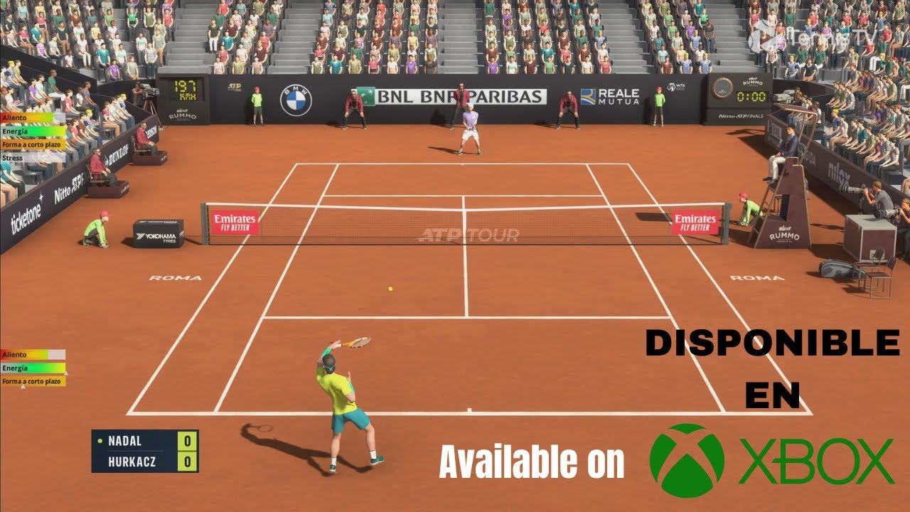 Tennis Elbow 4 | XKT Mod And scoreboards by Stef | Rafael Nadal VS Hubert Hurkacz | ROME | Gameplay