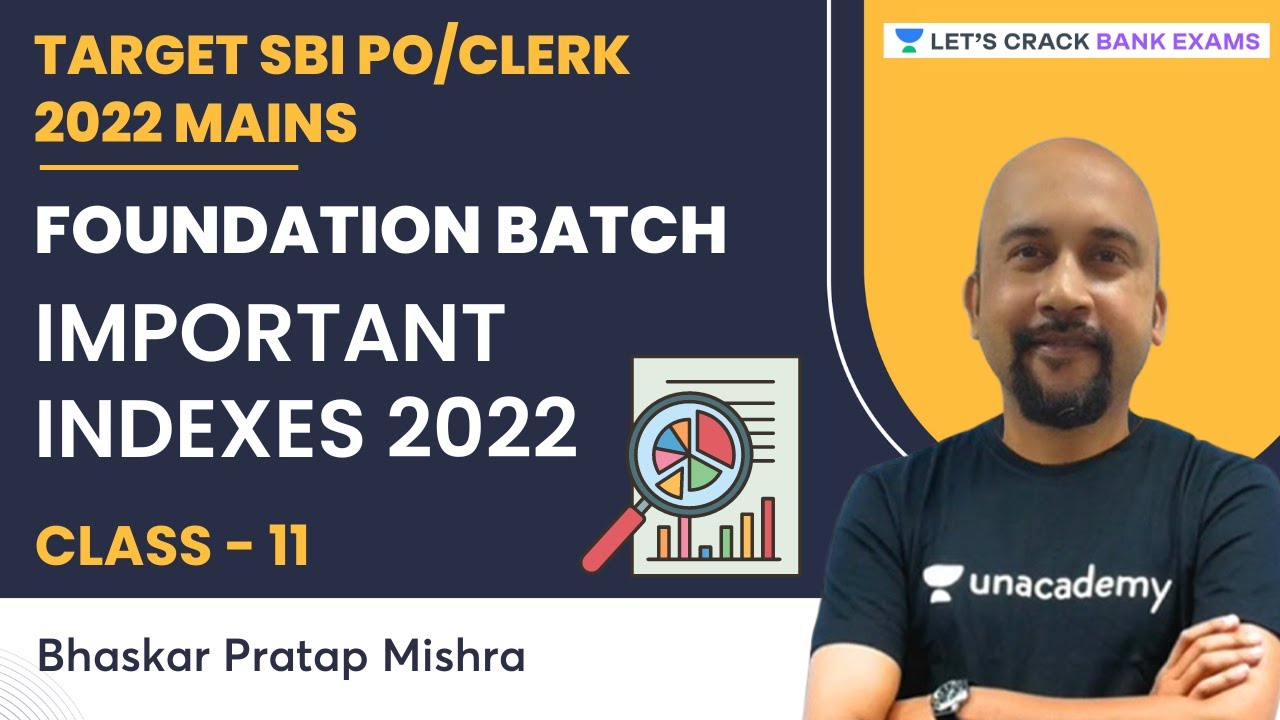 Important Indexes 2022 | SBI PO/Clerk 2022 Mains | Bhaskar Mishra