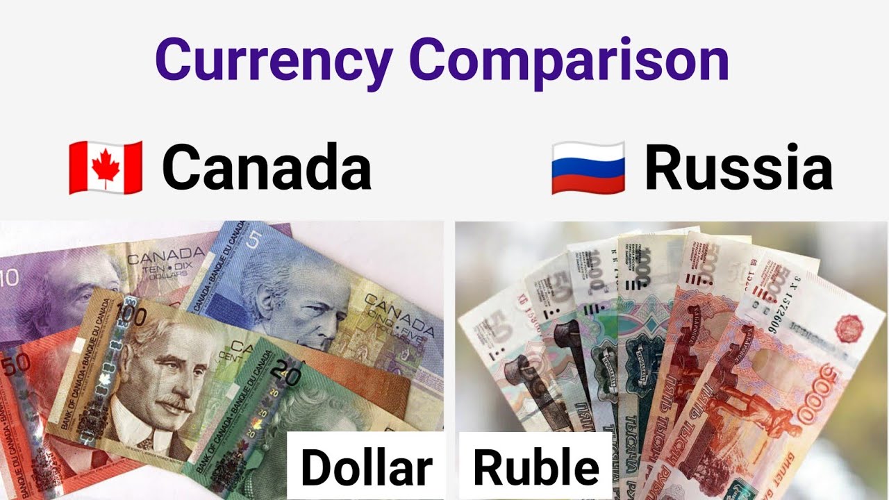Canada Currency to Russia Ruble | Canada vs Russia | Dollar Rate in Ruble/rub to cad/Cad to Rub