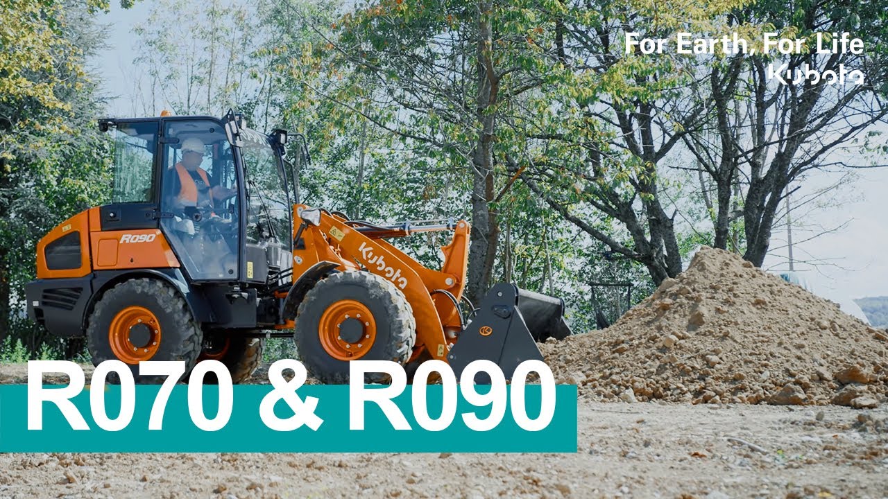 R070 & R090 Wheel loaders: High lifting performances | #Kubota 2020