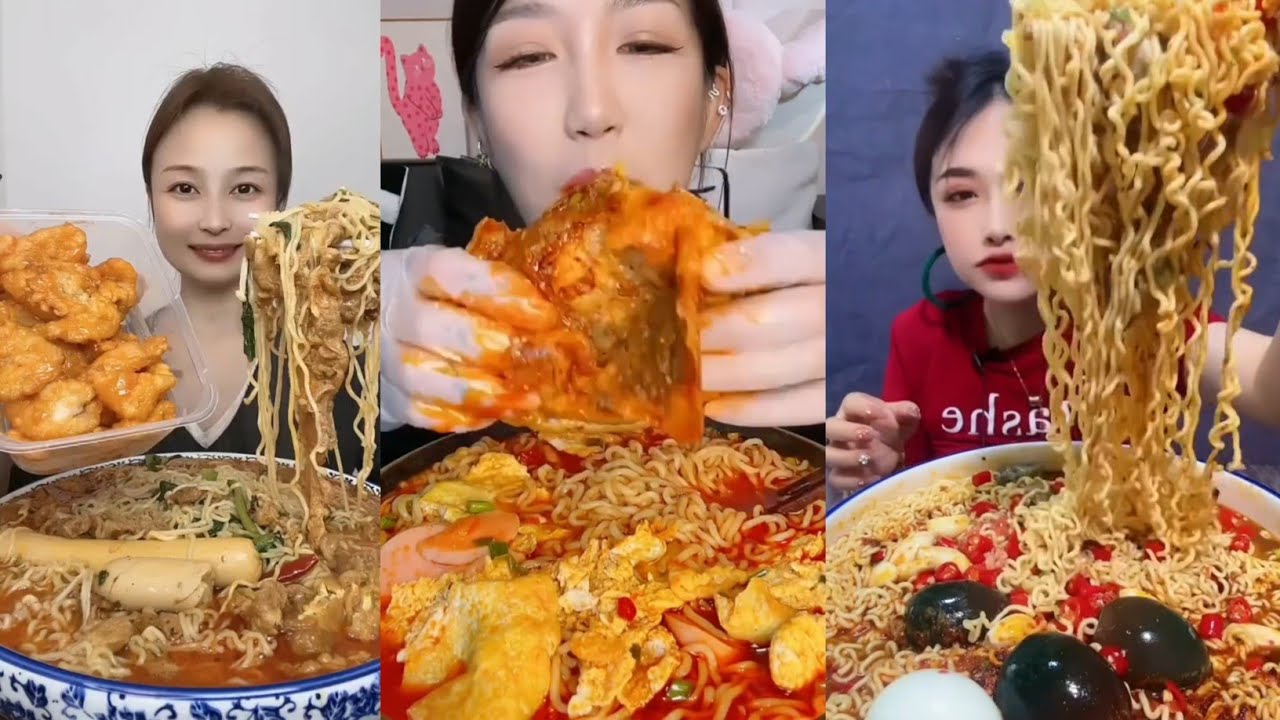 [ MUKBANG ASMR ] Ep 08 Massive Fire Noodles Challenge!! 🔥 | No Talking ASMR Eating Show 