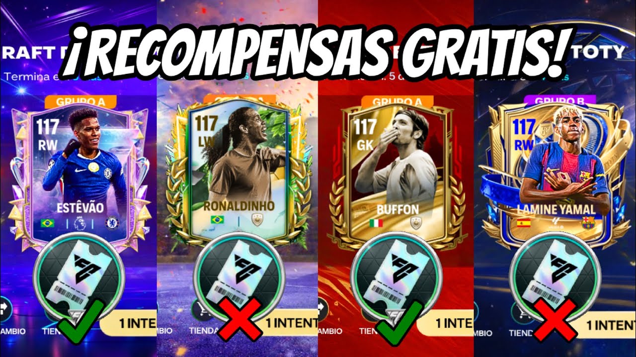 ¡ENTRA YA A FC MOBILE 26! NO GASTES TUS CUPONES Y SACA GRATIS GRL 117 EN LOS NUEVOS 4 DRAFT