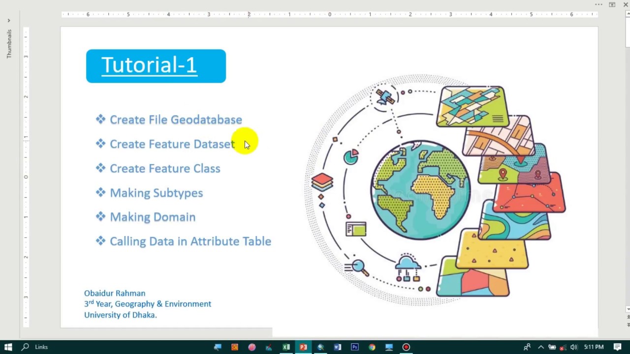 Geodatabase Design in ArcGIS (Feature Dataset, Feature Class, Subtypes, Domain, Attribute Table)
