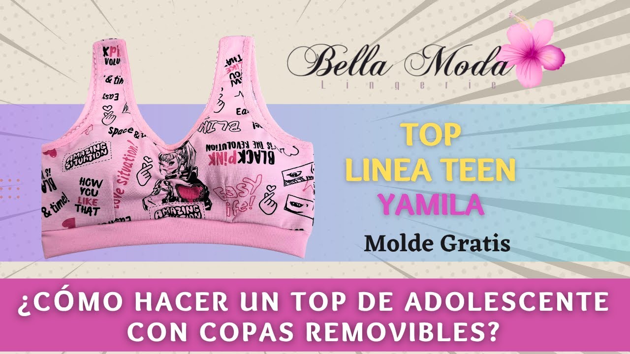 ¿CÓMO CONFECCIONAR UN TOP LINEA TEEN PARA 12 A 15 AÑOS? Moldes gratis