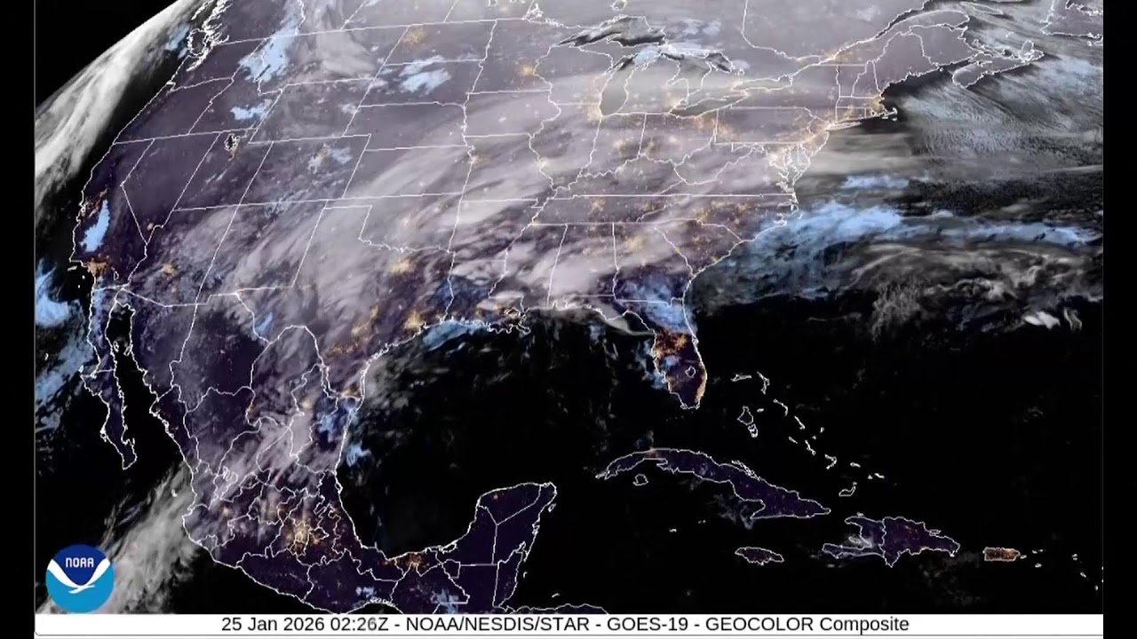 LIVE: Satellite imagery of winter storm systems sweeping across U.S.