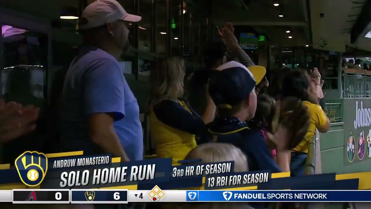 Andruw Monasterio's 3rd home run of the 2025 season
